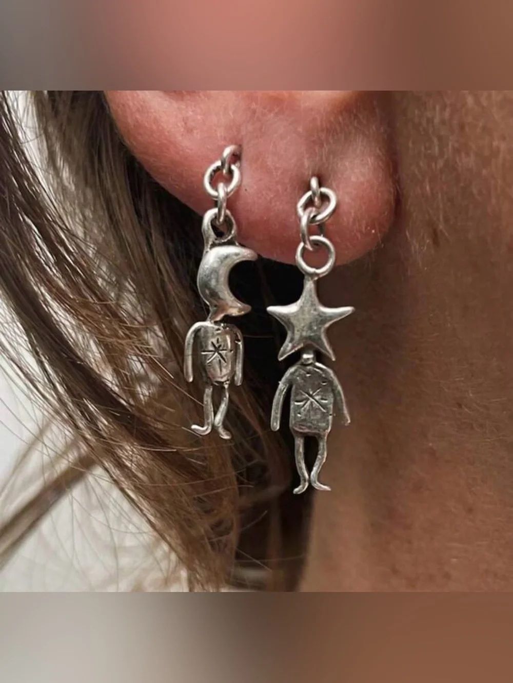 Star Dangle Earrings N2452